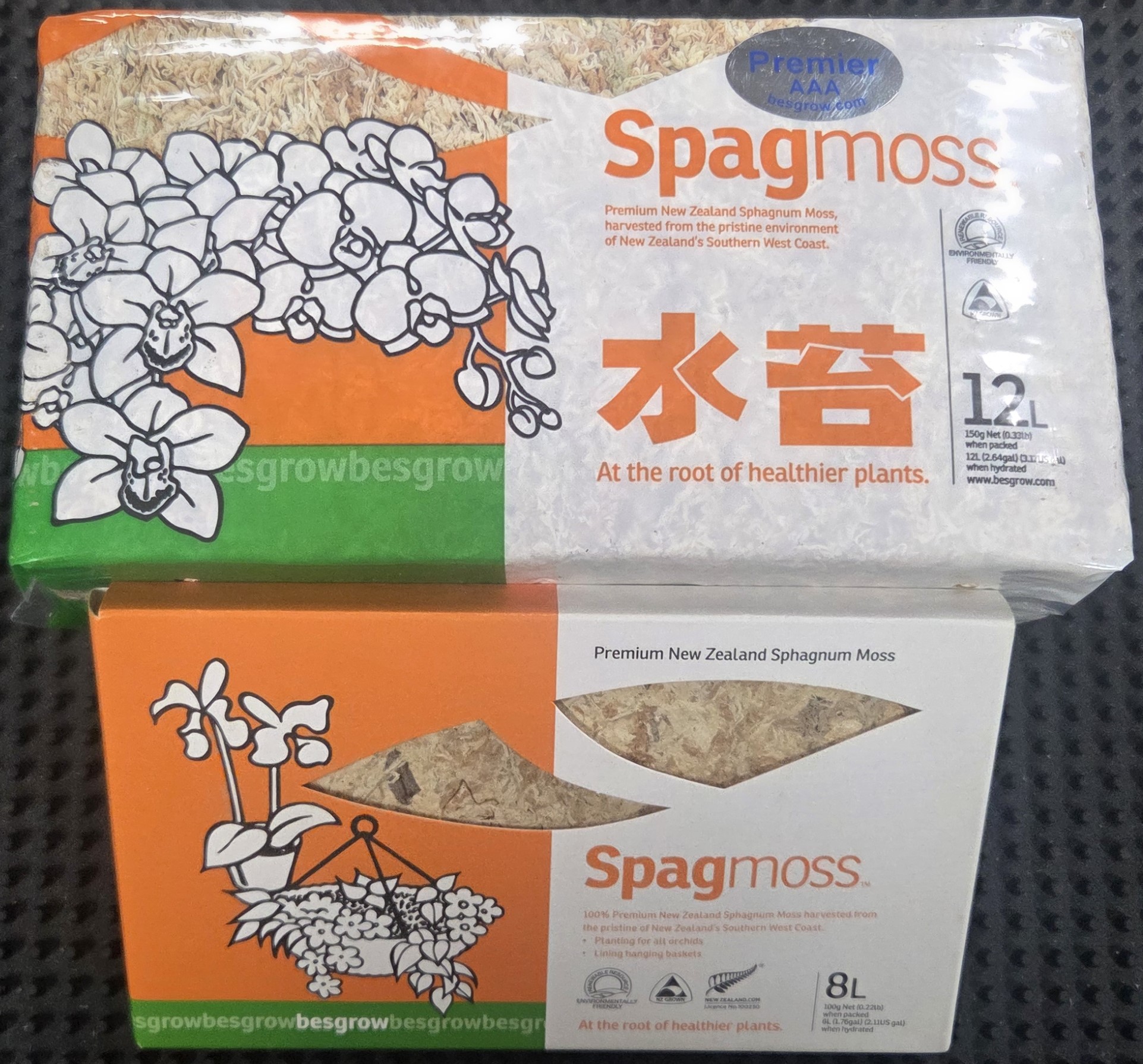 besgrow Premium New Zealand Sphagnum Moss